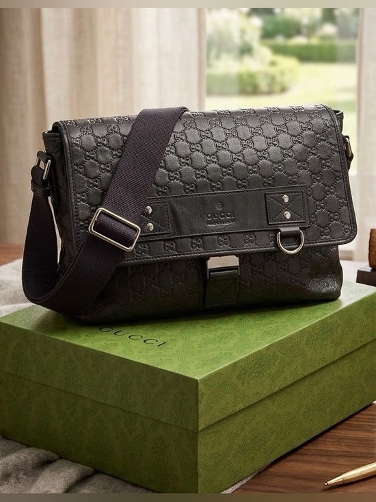 Gucci Handbags - GUCCI Guccissima Crossbody with Box